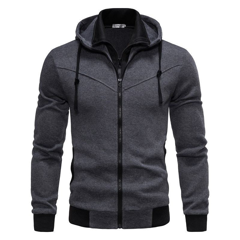 Herren sportliche Kapuzenjacke mit modernem Schnitt und praktischen Reißverschlusstaschen R&B