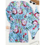 Damen Strandoveralls mit floralem Design und leichtem Material R&B