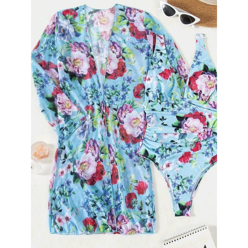 Damen Strandoveralls mit floralem Design und leichtem Material R&B