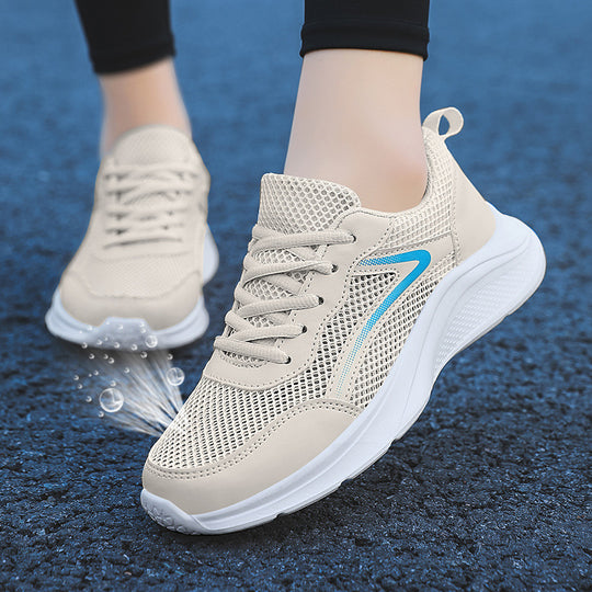 Damen Lauf- und Freizeitschuhe mit atmungsaktivem Mesh-Obermaterial und dämpfender Sohle R&B