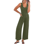 Damen Weit geschnittener Jersey-Jumpsuit R&B
