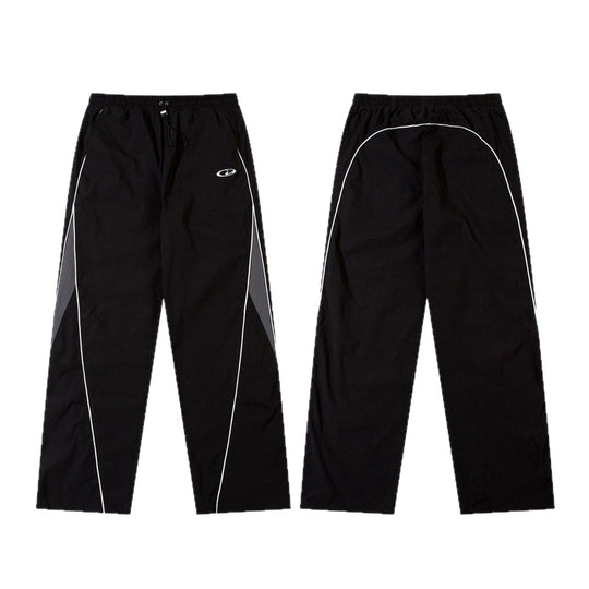 Herren nan sportliche Jogginghose mit elastischem Bund, seitlichen Kontrastpaspeln und geradem Schnitt R&B