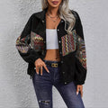 Damen Modischer Allrounder mit Ethnomuster