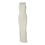 Damen figurbetontes Sommermaxikleid R&B