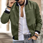 Herren modische Bomberjacke mit praktischen Reißverschlusstaschen R&B