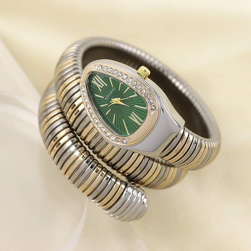 R&B | Schlangenuhr mit Quarzbewegung und Persönlichem Armband