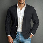 Herren eleganter Blazer mit strukturiertem Design und praktischen Taschen R&B
