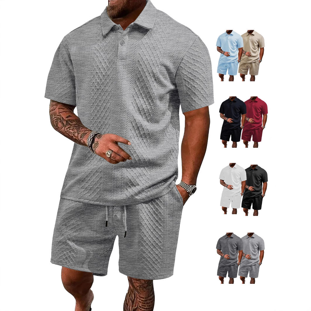 Damen lässiges Polo-Set mit Shorts R&B