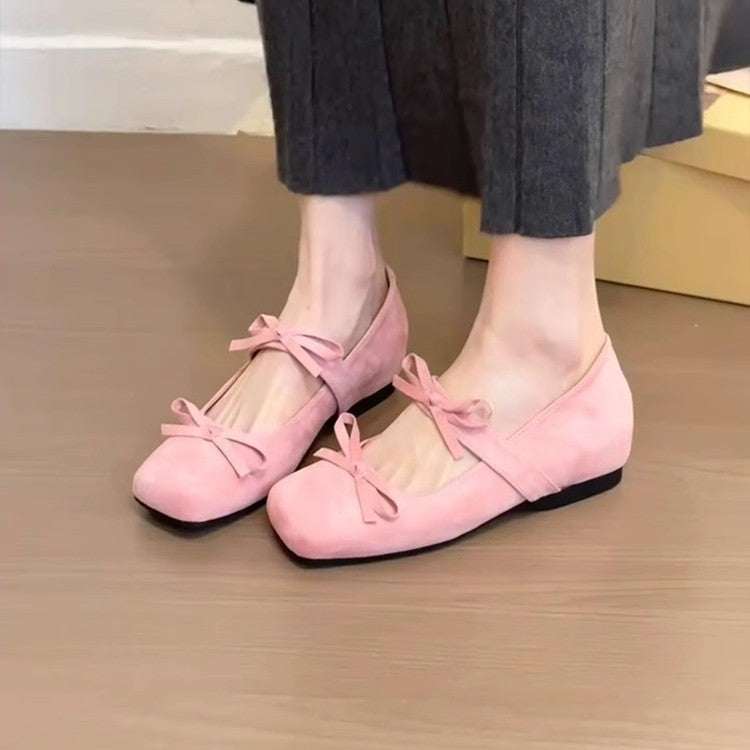 Damen Ballerinas mit elegantem Schleifen-Detail und bequemem Fußbett R&B