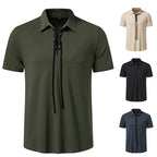 Herren Polo-Shirt mit einzigartigem Schnürdesign