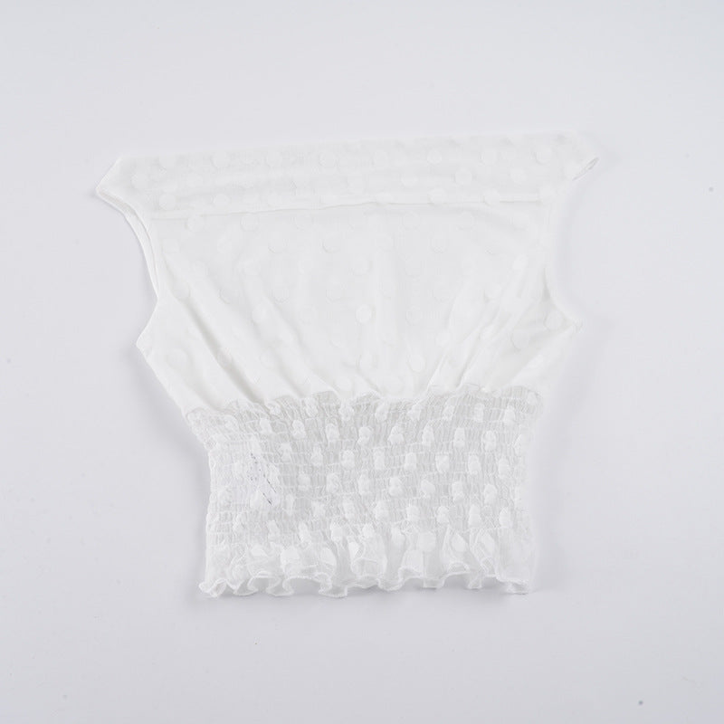 Damen asymmetrisches Oberteil mit raffiniertem Volant und schickem Rüschensaum R&B