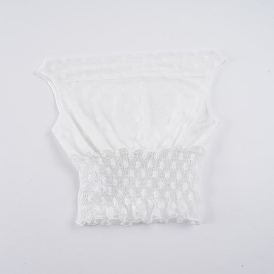 Damen asymmetrisches Oberteil mit raffiniertem Volant und schickem Rüschensaum R&B
