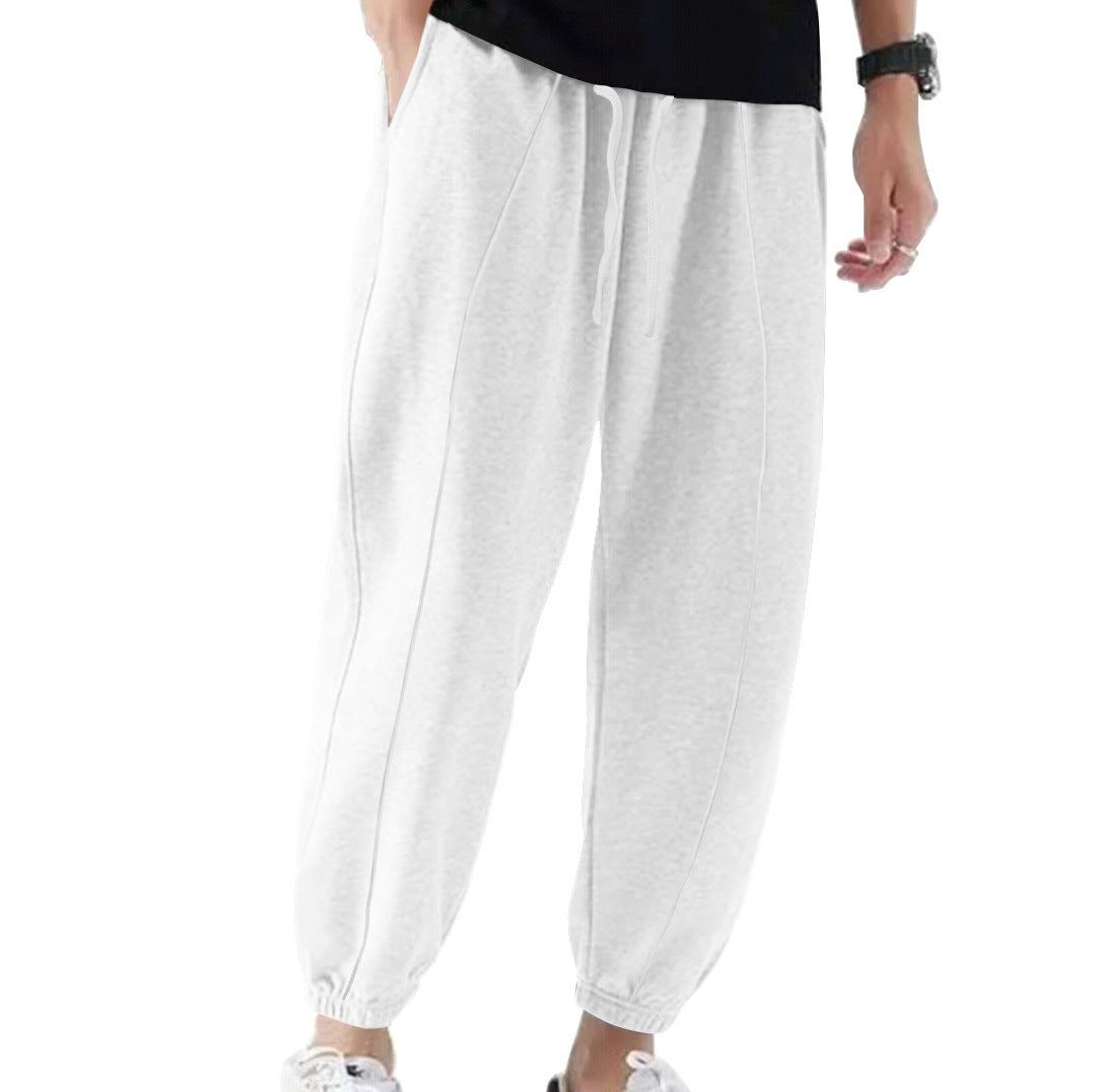 Herren Jogginghose aus atmungsaktivem Material mit verstellbarem Bund R&B