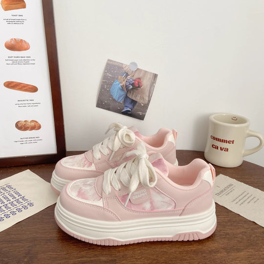Damen Trendige Plateau-Sneaker mit komfortabler Dämpfung und modischer Silhouette R&B