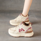 Damen Sportliche High-Top Sneakers mit kuscheligem Innenfutter und rutschfester Profilsohle R&B