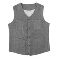 Damen Weste aus hochwertigem Wollmix mit praktischen Taschen und elegantem Design R&B