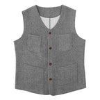 Damen Weste aus hochwertigem Wollmix mit praktischen Taschen und elegantem Design R&B