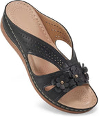 Damen Bequeme Sandalen mit floralem Design und atmungsaktiver Oberflächenstruktur R&B