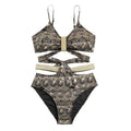 Damen Triangel-Bikini mit glamourösem Wickel-Design und eleganten Akzenten R&B