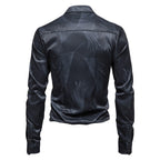 Herren Hemd mit elegantem Muster und modernem Glanz