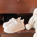 Damen trendige Plattform-Sneaker