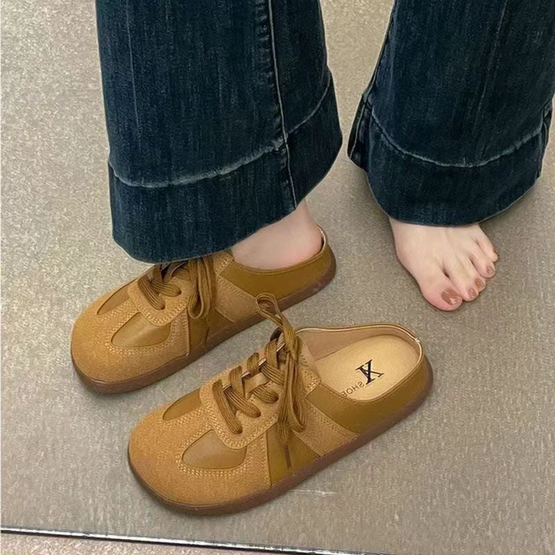 Damen Clogs mit atmungsaktiven Einsätzen und bequemer Schnürung