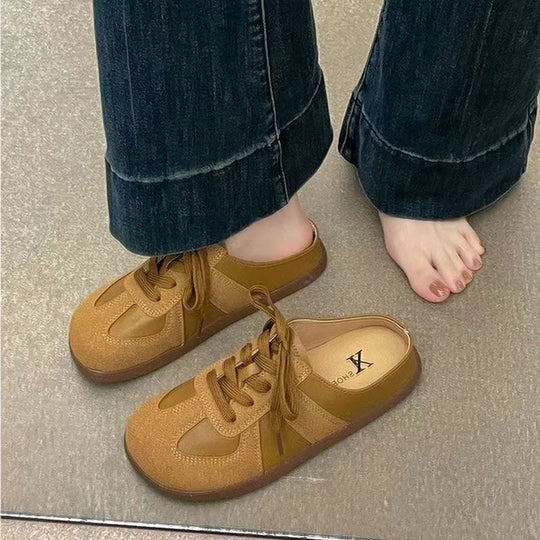 Damen Clogs mit atmungsaktiven Einsätzen und bequemer Schnürung R&B