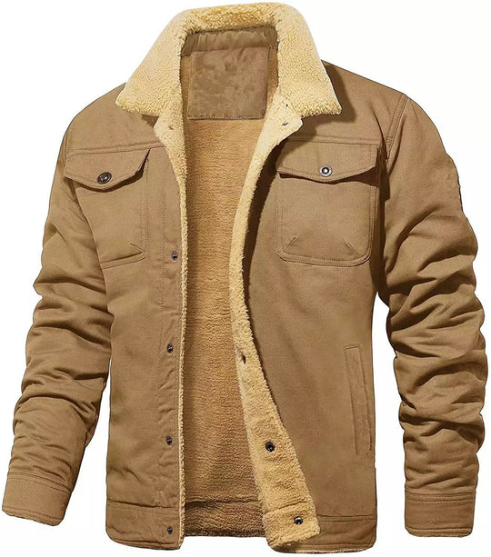Herren gefütterte Arbeitsjacke mit hochflorigem Futter R&B
