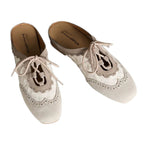 Damen modische Schnürschuhe mit dekorativen Lochmustern R&B