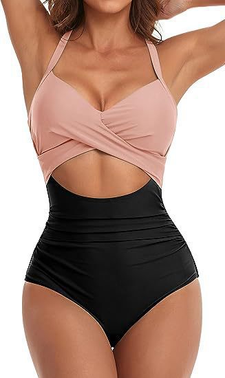 Damen Cut-Out Badeanzug R&B