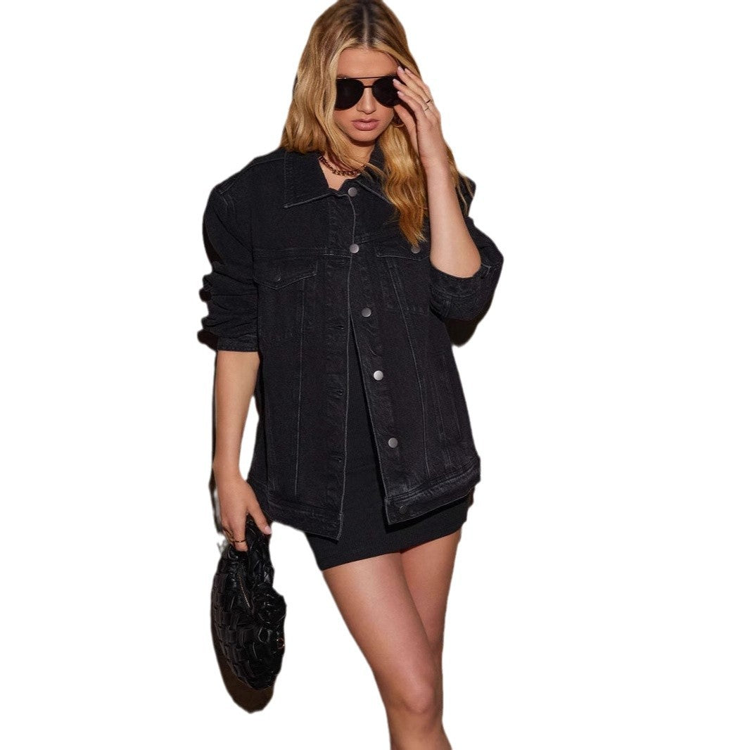 Damen oversized Jeansjacke R&B