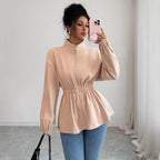 Damen Moderner Zip-Hoodie mit Taillierung R&B