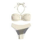 Damen Bandeau-Bikini mit elegantem Rüschendesign R&B