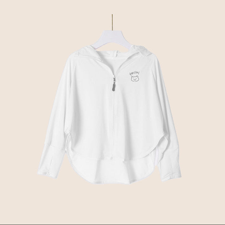 Damen leichte und atmungsaktive Sportjacke mit Kapuze R&B