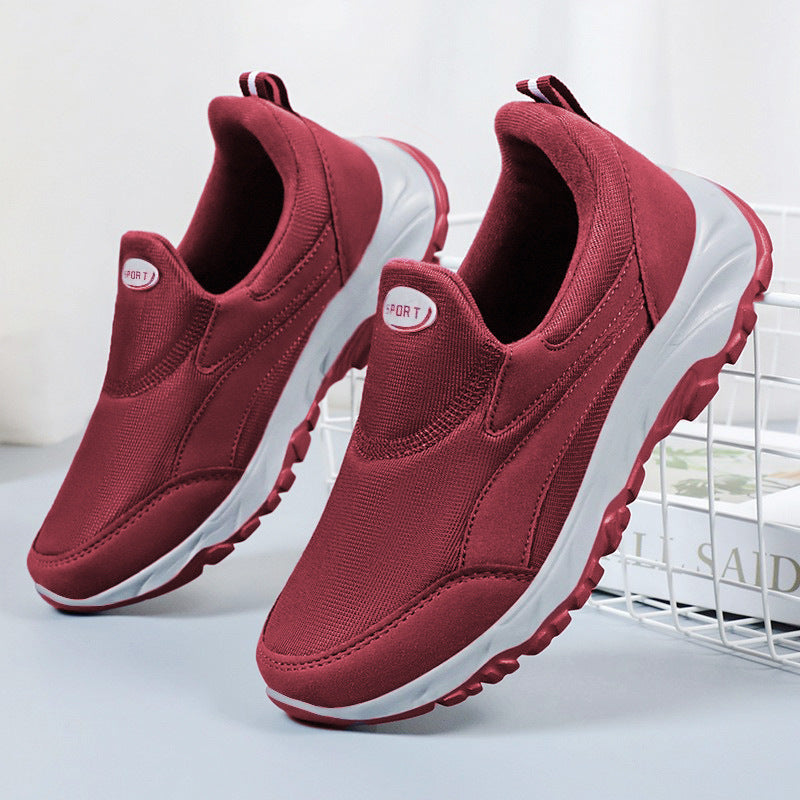 Damen Sportliche Slip-On Sneakers mit dämpfender Laufsohle R&B
