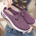 Damen Slip-On Freizeitschuhe mit atmungsaktivem Obermaterial und rutschfester Sohle R&B