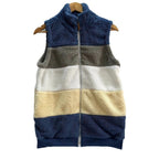 Damen kuschelige Fleece-Jacke mit hohen Kragen und praktischen Reißverschlusstaschen R&B