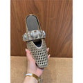Damen trendige Mules mit modischem Netzdesign und stilvollem Riemen R&B