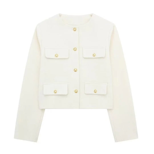 R&B | Langarmjacke Vintage Knopfverschluss