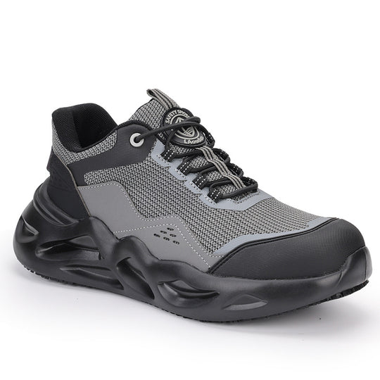 Herren sportliche Sicherheits-Sneaker mit stoßdämpfender Sohle und rutschfestem Profil R&B