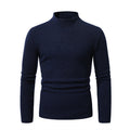 Herren Rollkragenpullover aus hochwertiger Wolle mit feinem Rippmuster