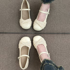 Damen Ballerinas mit elegantem Riemen und raffiniertem Strickdetail R&B
