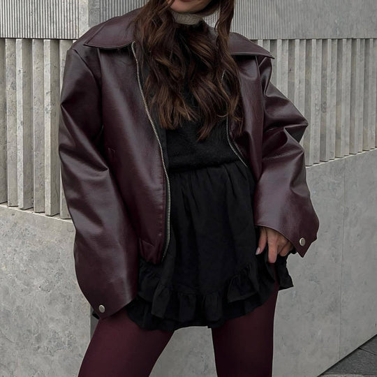 Damen Lässige jacke im sportlichen Stil mit elastischem Bund R&B