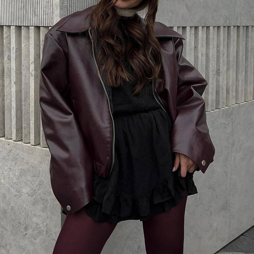 Damen Lässige jacke im sportlichen Stil mit elastischem Bund R&B