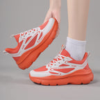 Damen sportive Laufschuhe mit atmungsaktivem Mesh-Obermaterial und flexibler Sohle