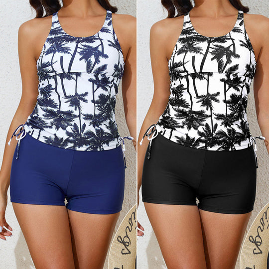 Damen Tankini-Set mit floralem Oberteil und sportlichem Schnitt R&B