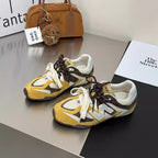 Damen sportliche Lauf-Sneaker mit atmungsaktivem Mesh-Obermaterial und kombiniertem Riemen R&B