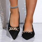 Damen Elegante Ballerinas mit funkelndem Detail R&B