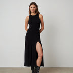 Damen Maxikleid mit seitlichem Schlitz R&B