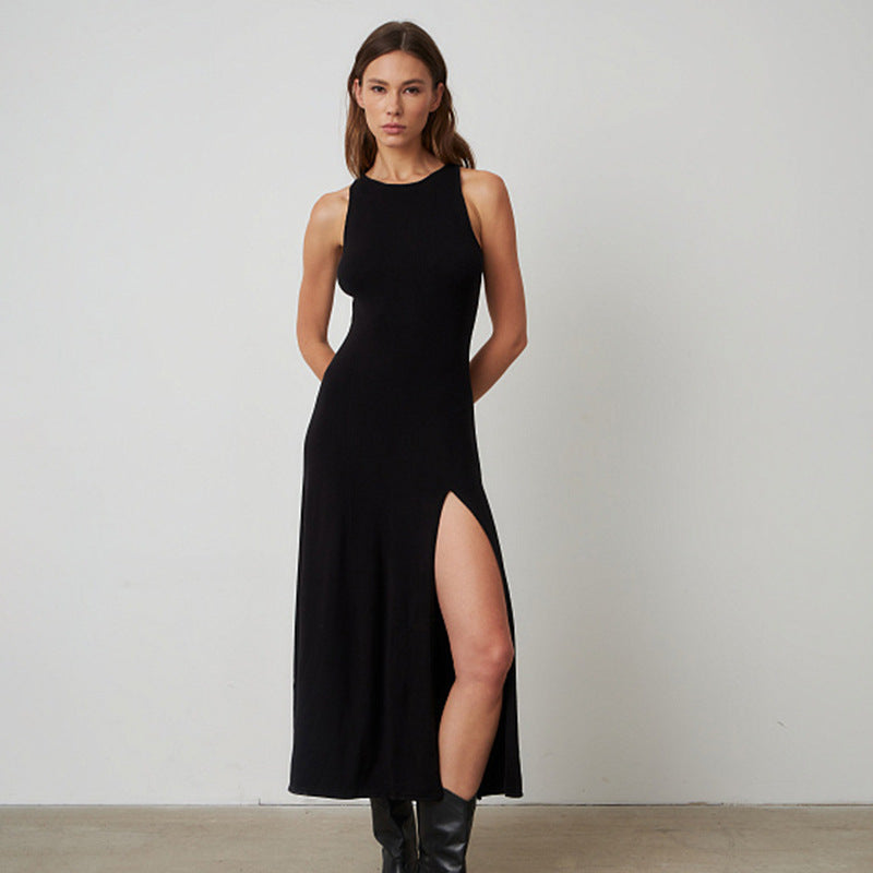 Damen Maxikleid mit seitlichem Schlitz R&B